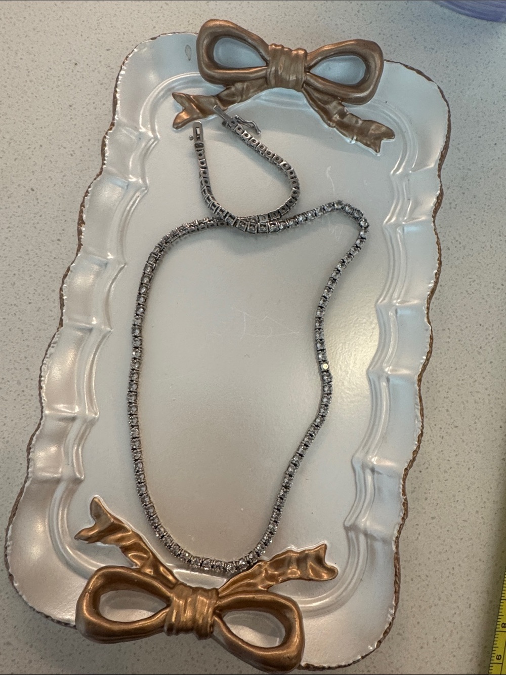 Silver Tennis Necklace